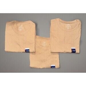 George Men's - Lot Of‎ 3 -White - Crewneck Tee with Long Sleeves, Size S - NWT